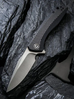 CIVIVI Baklash-Blk G10 W/ CF (3.50" Satin 9Cr18MoV) C801D