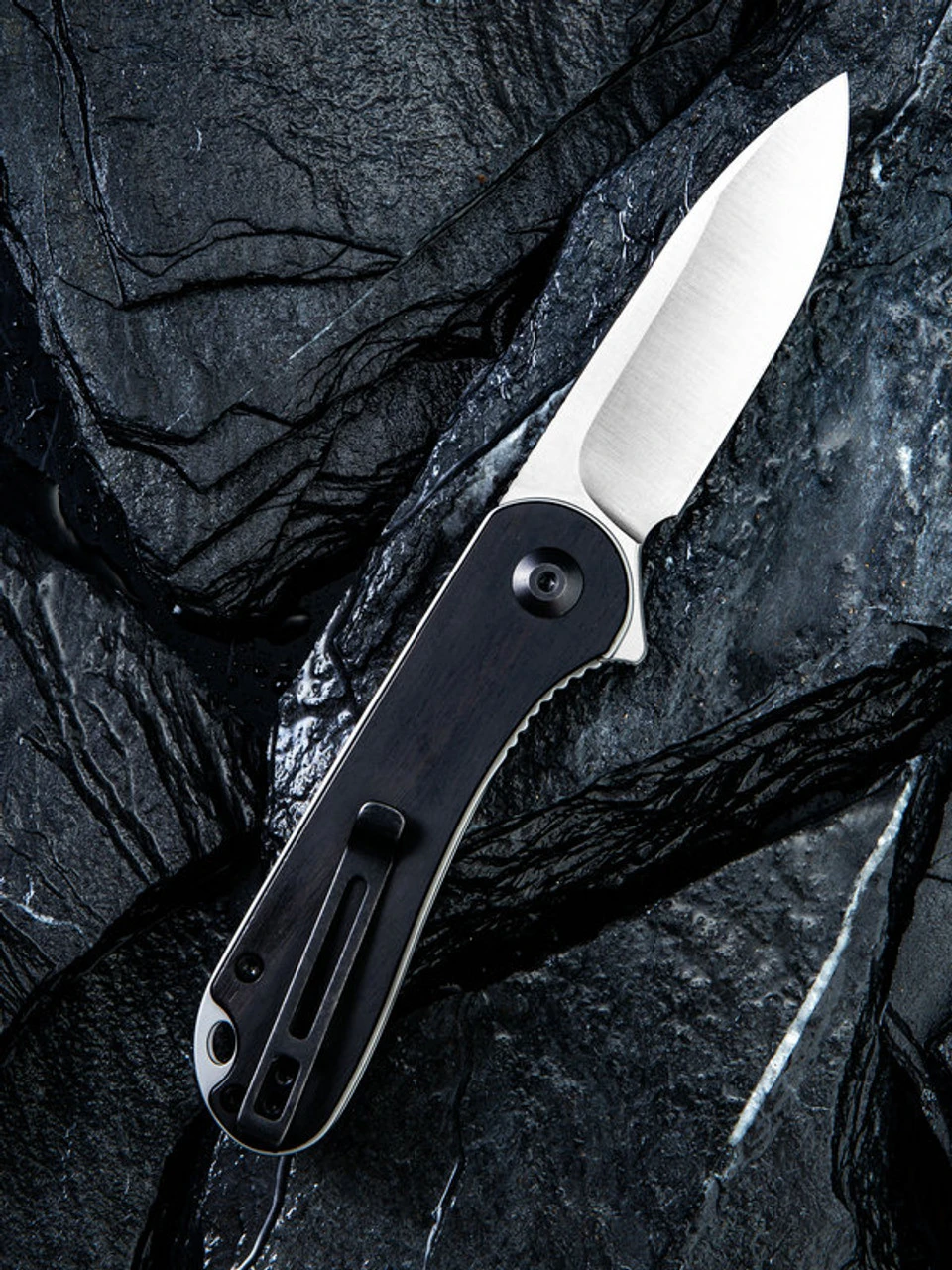 CIVIVI Elementum-Blk Ebony Wood (2.96" Satin D2) C907D 2 CIVIVI Elementum-Blk Ebony Wood (2.96" Satin D2) C907D - Image 2