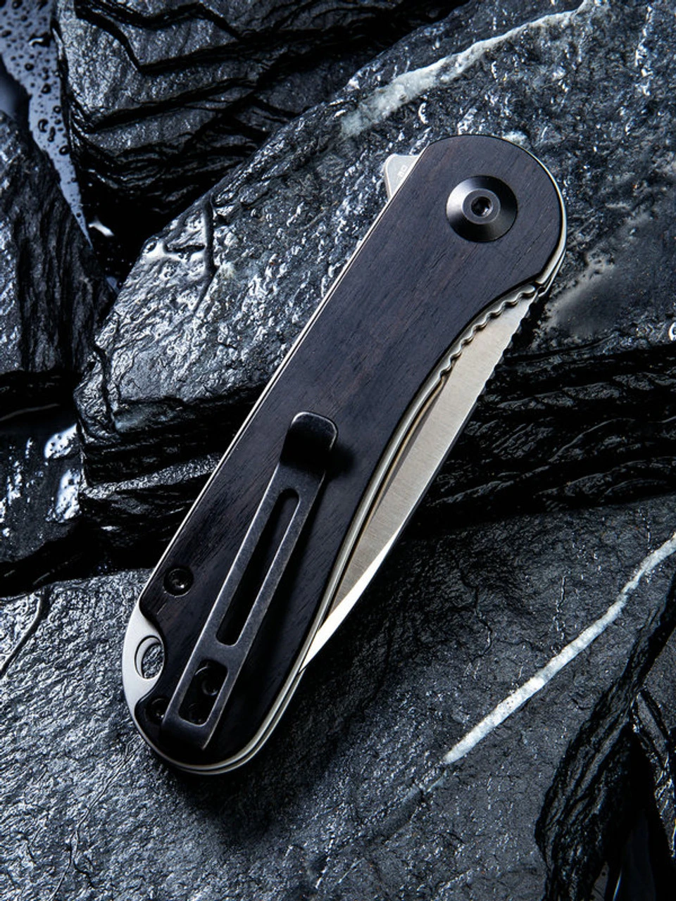 CIVIVI Elementum-Blk Ebony Wood (2.96" Satin D2) C907D 4 CIVIVI Elementum-Blk Ebony Wood (2.96" Satin D2) C907D - Image 4