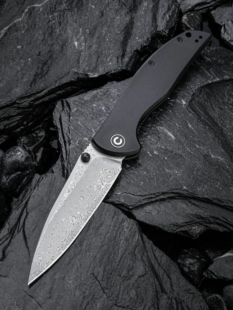 CIVIVI Governor-Blk G10 (3.86" Damascus) C911DS 1 CIVIVI Governor-Blk G10 (3.86" Damascus) C911DS