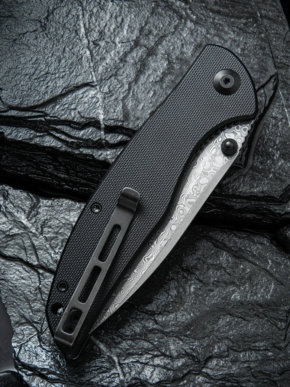 CIVIVI Governor-Blk G10 (3.86" Damascus) C911DS 4 CIVIVI Governor-Blk G10 (3.86" Damascus) C911DS - Image 4