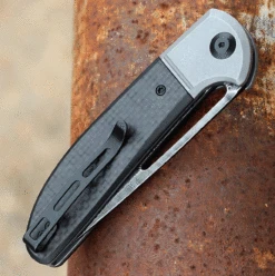 CIVIVI Trailblazer XL-Blk G10 W/ CF (3.46" Damascus) C2101DS-1 -Civivi Knives Shop 2101ds.3 47792.1674073484