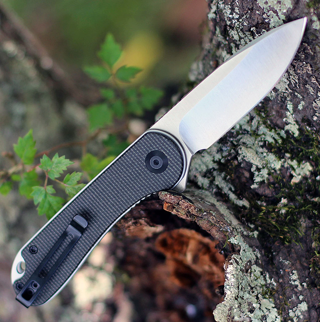 CIVIVI Elementum-Dark Green Micarta (2.96" Satin D2) C907T 2 CIVIVI Elementum-Dark Green Micarta (2.96" Satin D2) C907T - Image 2