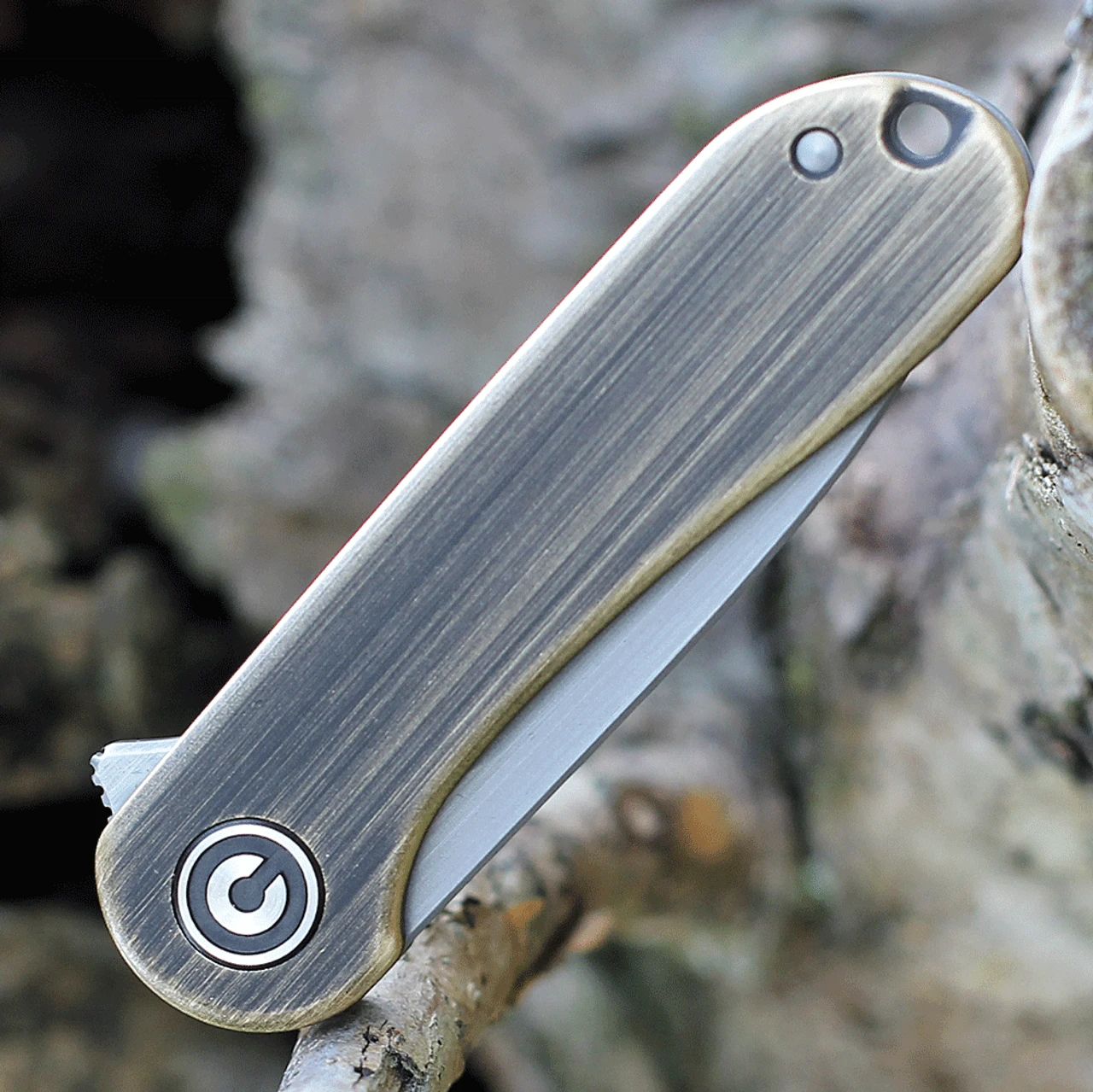 CIVIVI Mini Elementum-Brass (1.83" Gray 14C28N) C18062Q-1 3 CIVIVI Mini Elementum-Brass (1.83" Gray 14C28N) C18062Q-1 - Image 3