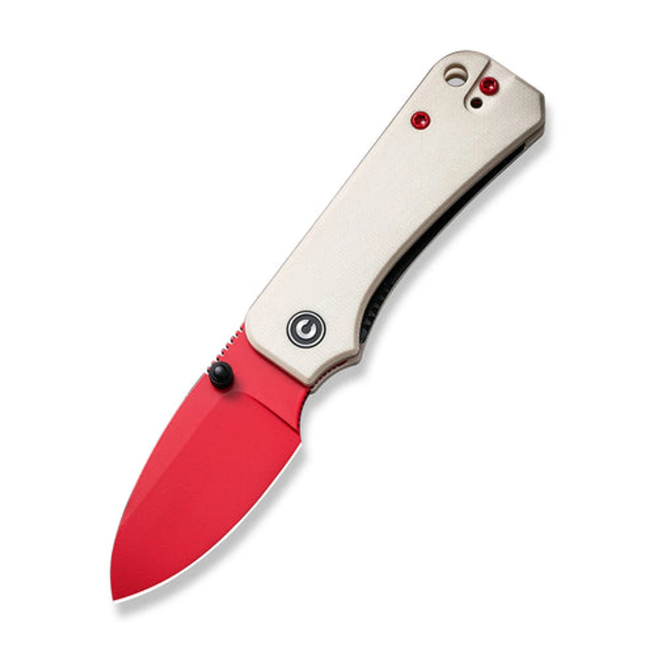 Civivi Baby Banter- Ivory G10 (2.34" Red Nitro-V) C19068S-7 1 Civivi Baby Banter- Ivory G10 (2.34" Red Nitro-V) C19068S-7