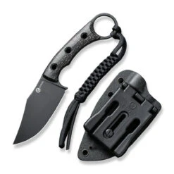 CIVIVI Midwatch- Blk Micarta (3.39" Blk SW Bohler N690) C20059B-1
