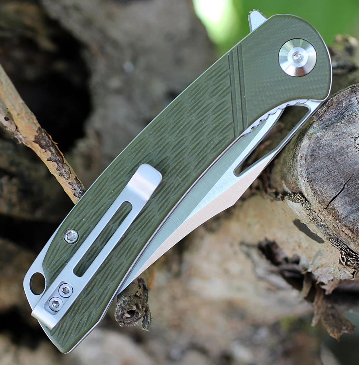 CIVIVI Dogma-OD Green G10 (3.46" Satin D2) C2005A 4 CIVIVI Dogma-OD Green G10 (3.46" Satin D2) C2005A - Image 4