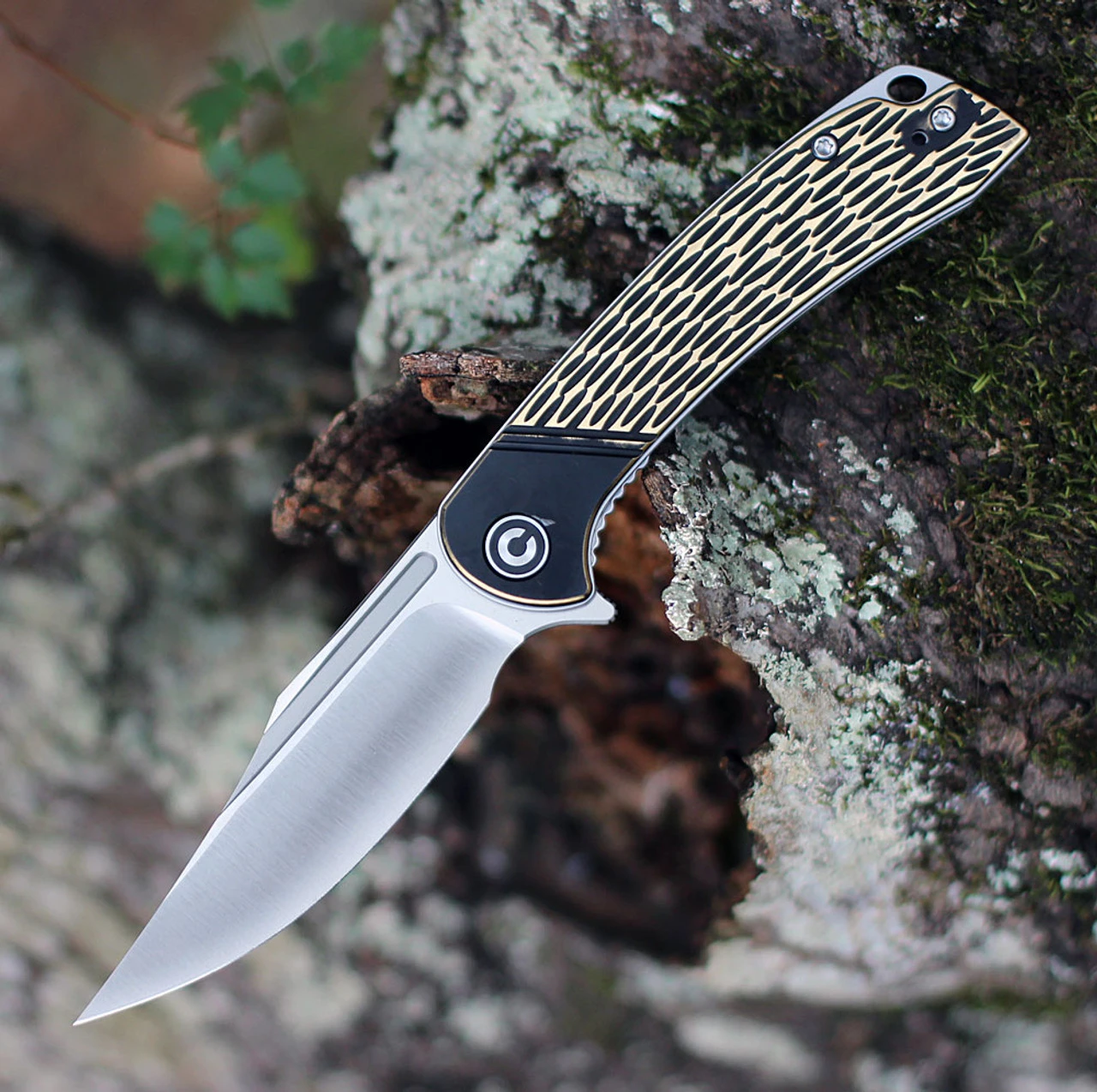 CIVIVI Dogma-Brass (3.46" Satin D2) C2014A 1 CIVIVI Dogma-Brass (3.46" Satin D2) C2014A