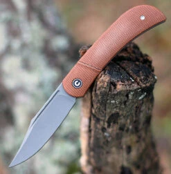CIVIVI Appalachian Drifter-Brown Micarta (2.96" SW S35VN) C2015A