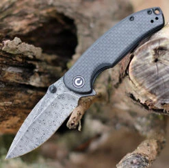 CIVIVI Pintail-Blk G10 W/ CF (2.98" Damascus) C2020DS-1