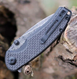 CIVIVI Pintail-Blk G10 W/ CF (2.98" Damascus) C2020DS-1 -Civivi Knives Shop C2020DS1.2 39887.1674148078