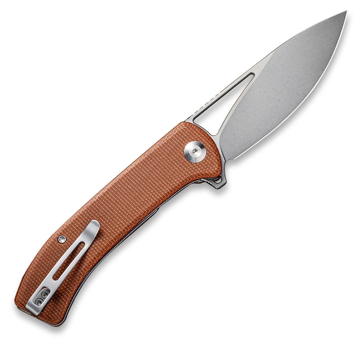 CIVIVI Riffle-Brown Micarta (3.46" SW 14C28N) C2024A 2 CIVIVI Riffle-Brown Micarta (3.46" SW 14C28N) C2024A - Image 2