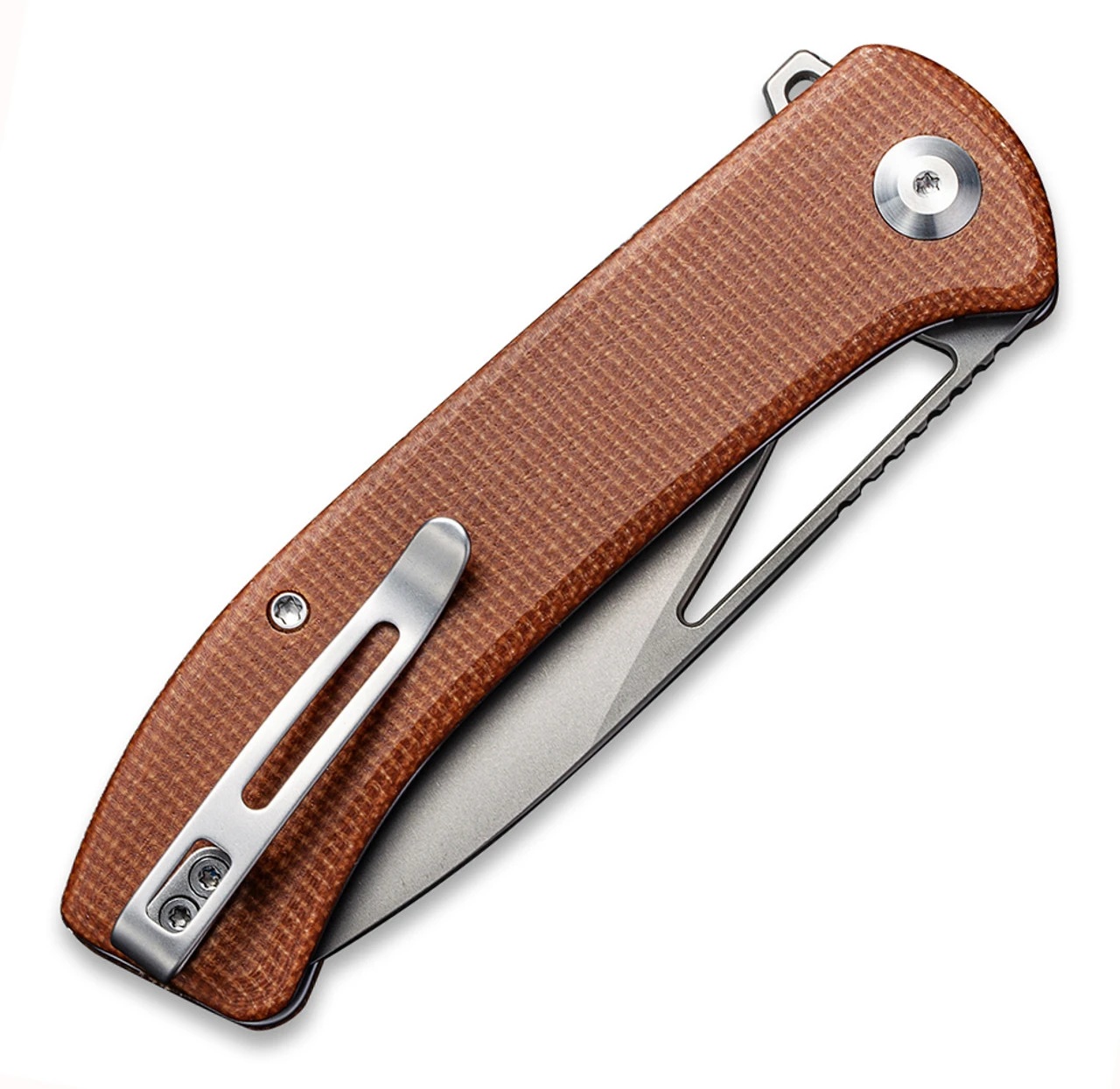 CIVIVI Riffle-Brown Micarta (3.46" SW 14C28N) C2024A 4 CIVIVI Riffle-Brown Micarta (3.46" SW 14C28N) C2024A - Image 4