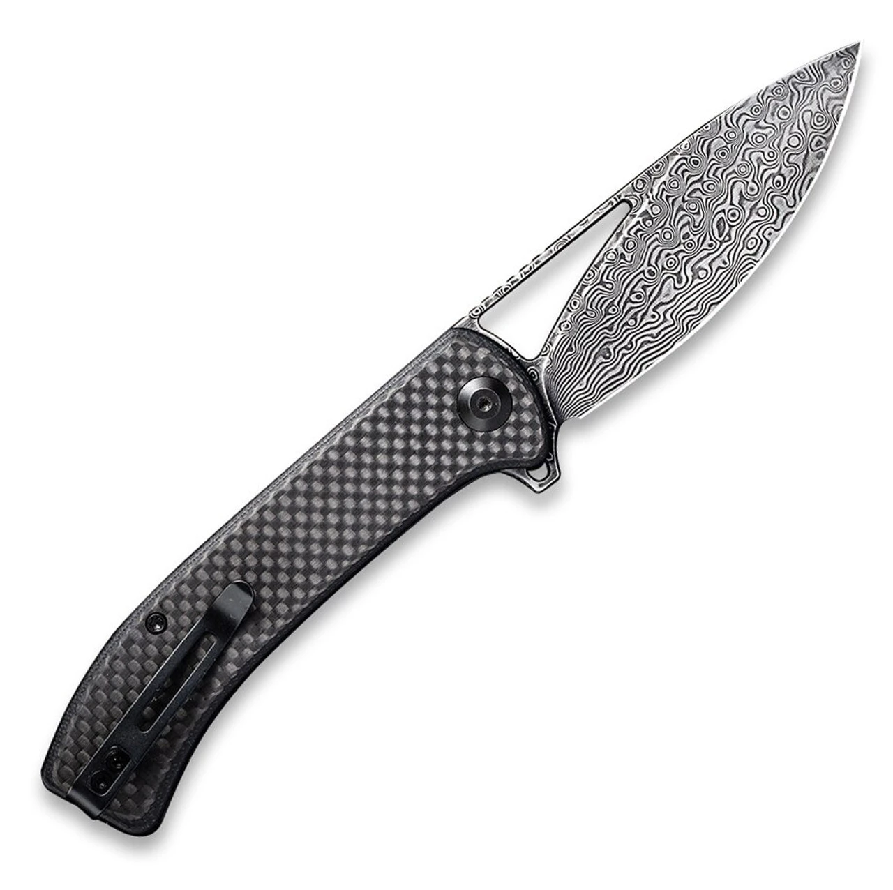 CIVIVI Riffle-Blk G10 W/ CF (3.46" Damascus) C2024DS-1 2 CIVIVI Riffle-Blk G10 W/ CF (3.46" Damascus) C2024DS-1 - Image 2