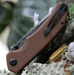 CIVIVI Brazen-Brown Micarta (3.46" Damascus) C2102DS-1 -Civivi Knives Shop C2102DS1.2 73862.1667589939
