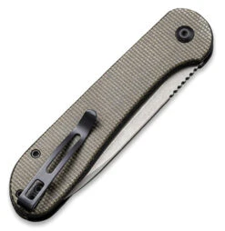 CIVIVI Button Lock Elementum-Dark Green Micarta (3.47" SW 14C28N) C2103C -Civivi Knives Shop C2103C Button Lock Elementum 6 89395.1674058285