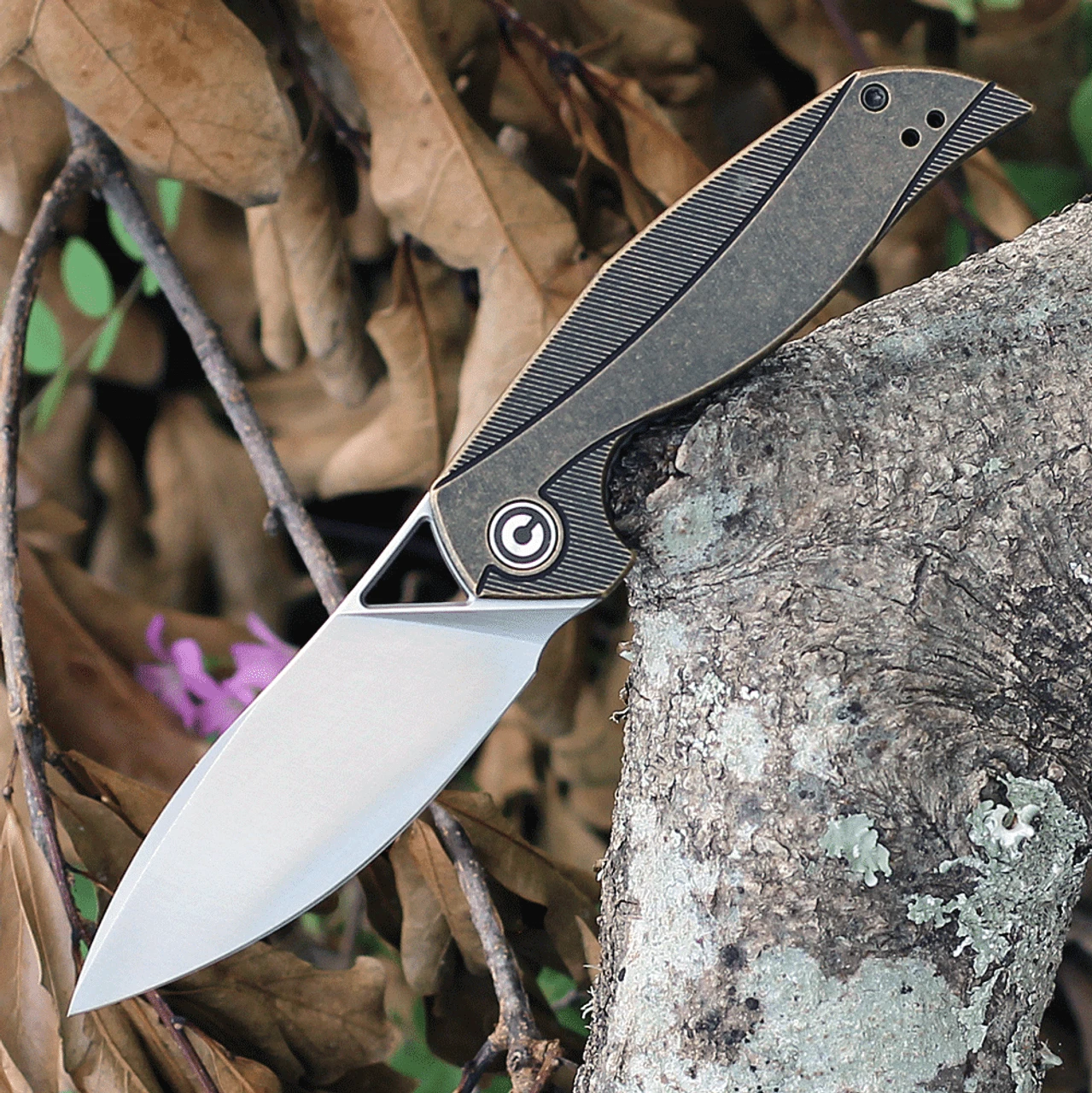 CIVIVI Anthropos-Brass (3.25" Satin 154CM) C903D 1 CIVIVI Anthropos-Brass (3.25" Satin 154CM) C903D