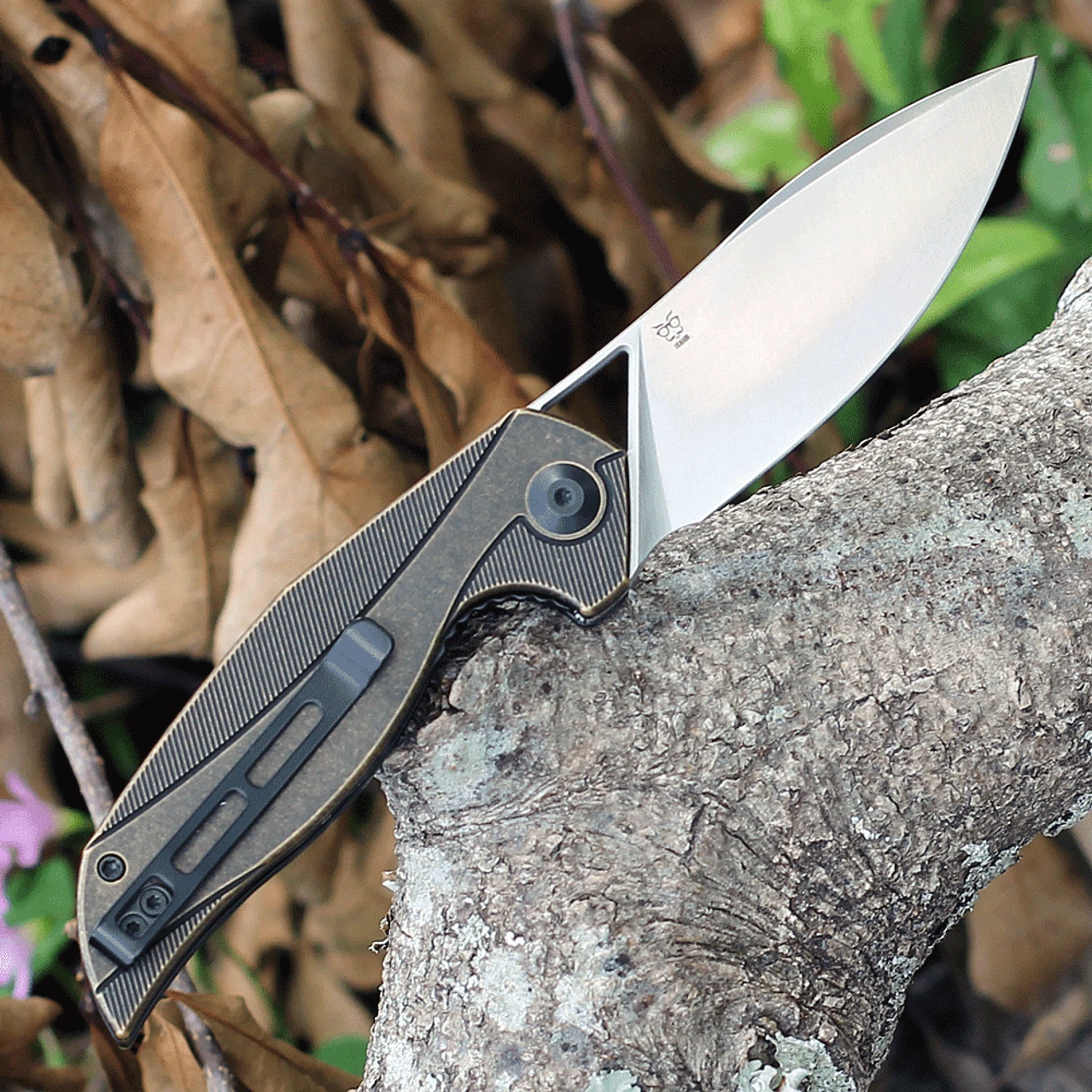 CIVIVI Anthropos-Brass (3.25" Satin 154CM) C903D 2 CIVIVI Anthropos-Brass (3.25" Satin 154CM) C903D - Image 2