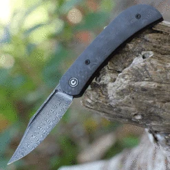 CIVIVI Appalachian Drifter II-Blk CF (2.96" Damascus) C19010C-DS3