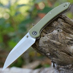 CIVIVI Hadros-Olive Micarta (3.35" Satin 10Cr15CoMoV) C20004-3