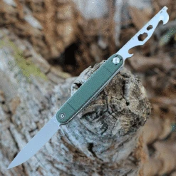 CIVIVI Crit Front-Green Micarta (3.18" SW Nitro-V ) C20014F-3