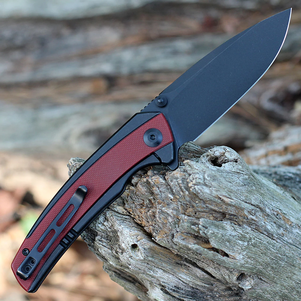 CIVIVI Teraxe Flipper - Blk Steel / Burgundy G10 (3.48" Nitro-V Blk SW) C20036-1 2 CIVIVI Teraxe Flipper - Blk Steel / Burgundy G10 (3.48" Nitro-V Blk SW) C20036-1 - Image 2