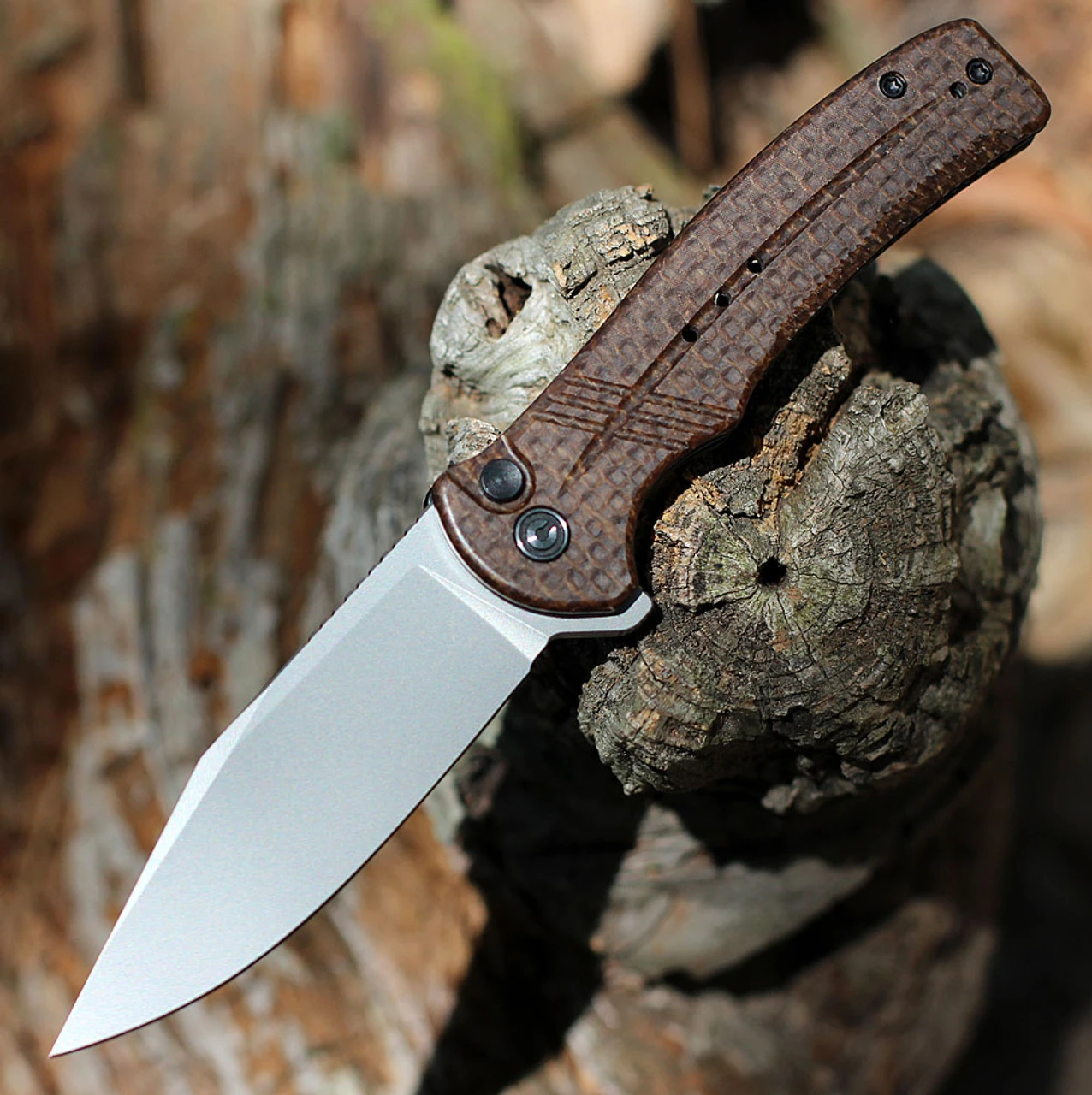 CIVIVI Cogent-Brown Coarse Micarta (3.47" BB 14C28N) C20038D-6 1 CIVIVI Cogent-Brown Coarse Micarta (3.47" BB 14C28N) C20038D-6