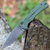 CIVIVI Cogent-Green Micarta (3.47" Damascus) C20038D-DS1