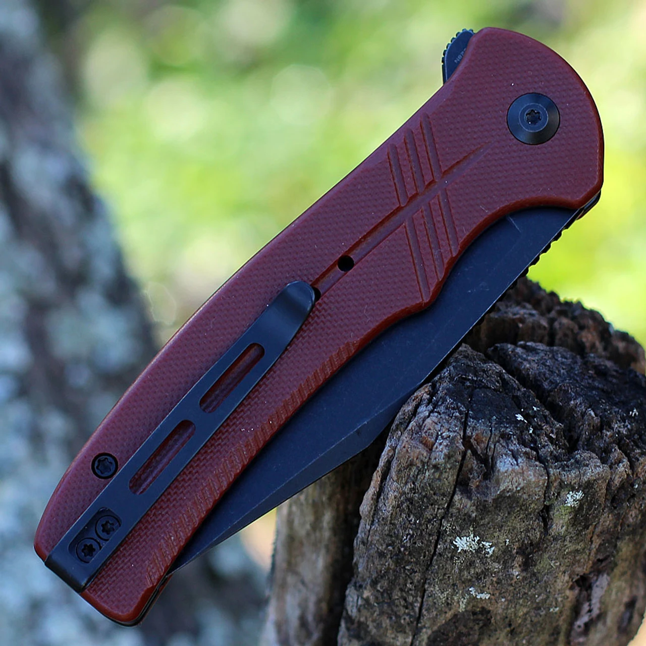 CIVIVI Cogent-Burgundy G10 (3.47" BW 14C28N) C20038E-2 4 CIVIVI Cogent-Burgundy G10 (3.47" BW 14C28N) C20038E-2 - Image 4