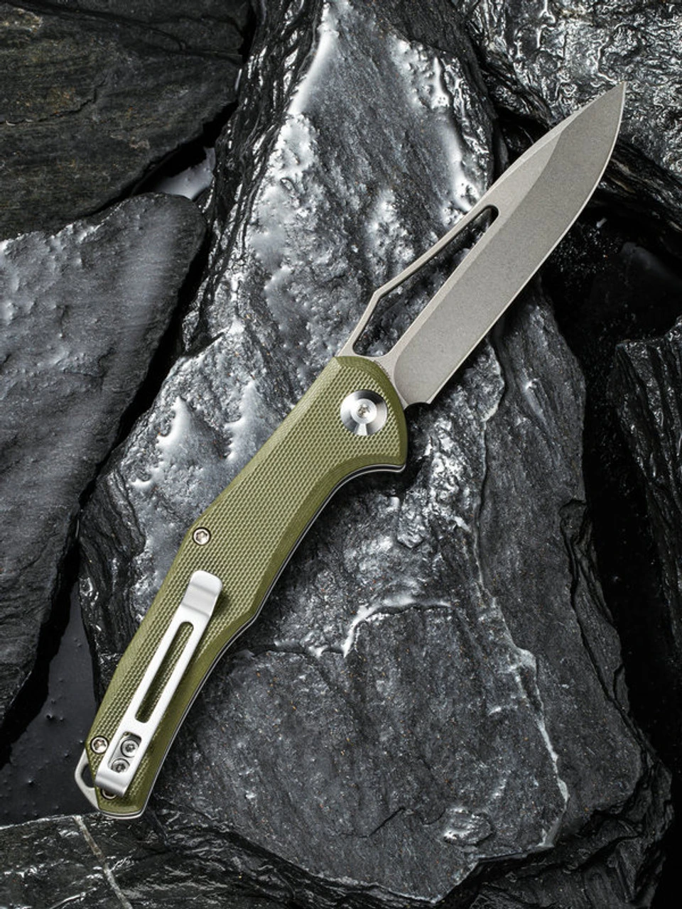 CIVIVI Fracture-OD Green G10 (3.35" SW 8Cr14MoV) C2009A 2 CIVIVI Fracture-OD Green G10 (3.35" SW 8Cr14MoV) C2009A - Image 2