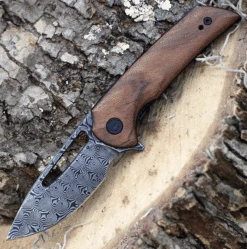 CIVIVI Odium-Cuibourtia Wood (2.65" Damascus) C2010DS-1