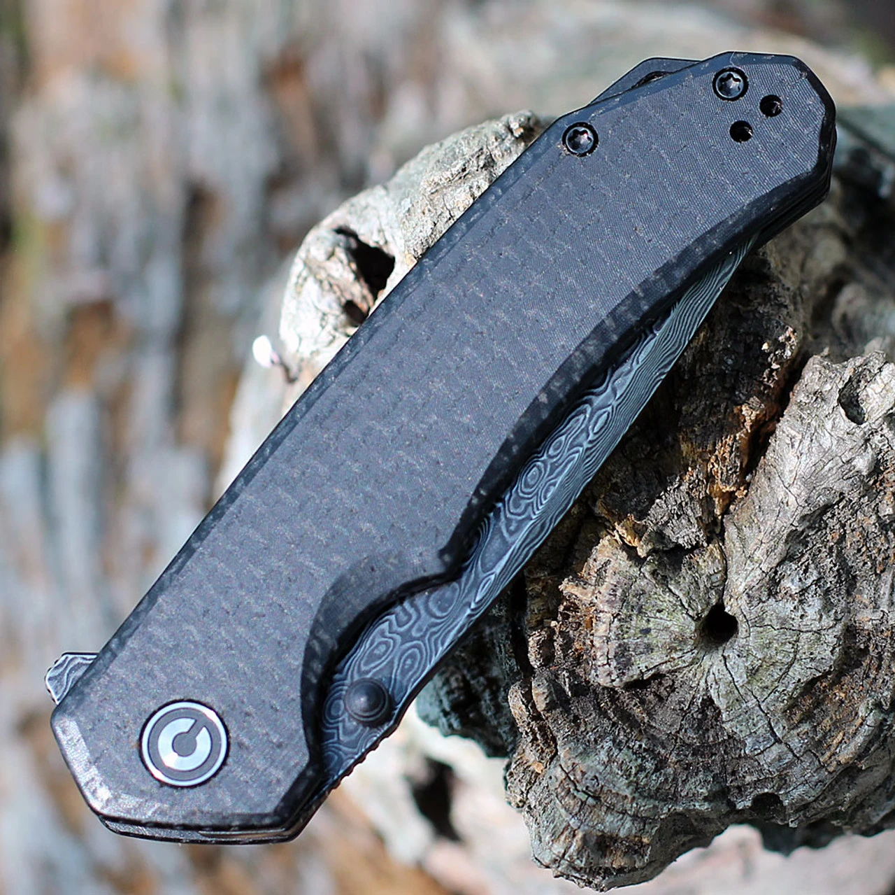 CIVIVI Brazen-Blk Coarse Micarta (3.46" Damascus) C2023DS-1 3 CIVIVI Brazen-Blk Coarse Micarta (3.46" Damascus) C2023DS-1 - Image 3