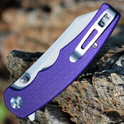 CIVIVI P87 Folder - Purple G-10 (2.90" Nitro-V Silver BB) C21043-2 6 CIVIVI P87 Folder - Purple G-10 (2.90" Nitro-V Silver BB) C21043-2 -Civivi Knives Shop CIVC21043.2 45775.1660665397