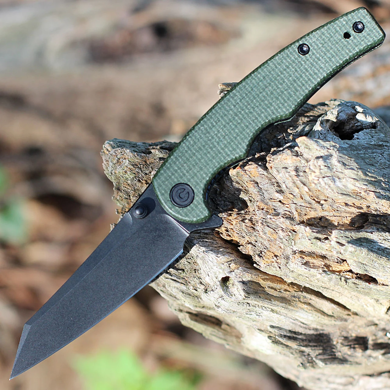 CIVIVI P87 Folder - Green Micarta (2.90" Nitro-V Blk SW) C21043-3 1 CIVIVI P87 Folder - Green Micarta (2.90" Nitro-V Blk SW) C21043-3