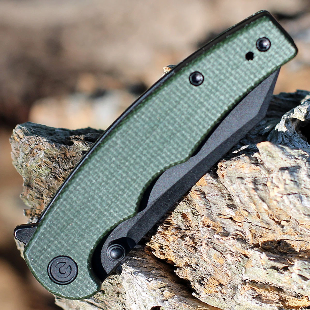 CIVIVI P87 Folder - Green Micarta (2.90" Nitro-V Blk SW) C21043-3 3 CIVIVI P87 Folder - Green Micarta (2.90" Nitro-V Blk SW) C21043-3 - Image 3