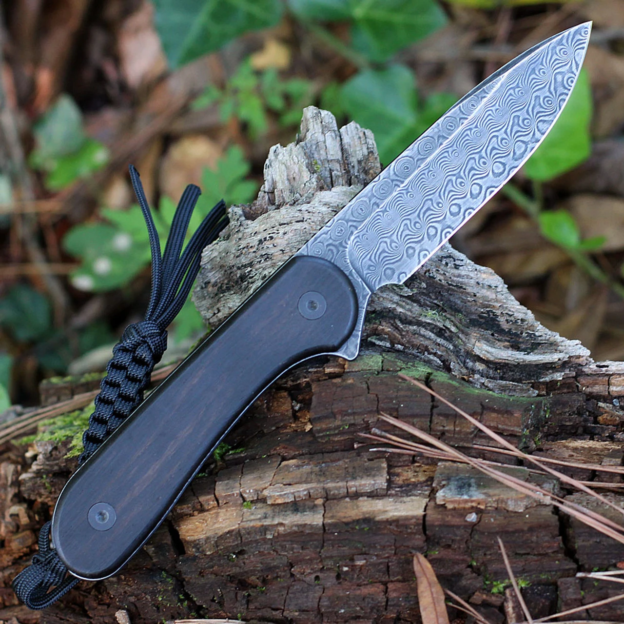 CIVIVI Fixed Blade Elementum-Black Ebony Wood (3.98" Damascus) C2105-DS1 2 CIVIVI Fixed Blade Elementum-Black Ebony Wood (3.98" Damascus) C2105-DS1 - Image 2