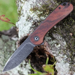 CIVIVI Elementum-Cuibourtia Wood (2.96" Damascus) C907DS-2