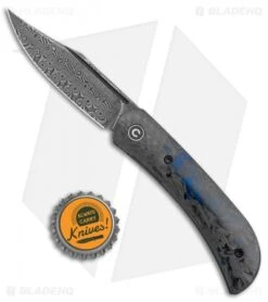 CIVIVI Appalachian Drifter 2 Liner Lock Knife Blue Carbon Fiber (3" Damascus) 7 CIVIVI Appalachian Drifter 2 Liner Lock Knife Blue Carbon Fiber (3" Damascus) -Civivi Knives Shop CIVIVI Appalachian Drifter 2 LL Blue CF Damascus BHQ 134059 jr bottlecap