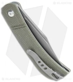 CIVIVI Appalachian Drifter Slip Joint Knife Dark Green Micarta (2.9"SW) C2015C 6 CIVIVI Appalachian Drifter Slip Joint Knife Dark Green Micarta (2.9"SW) C2015C -Civivi Knives Shop CIVIVI Appalachian Drifter SJ Dark Green Micarta Gray C2015C BHQ 116949 jr side