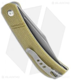 CIVIVI Appalachian Drifter Slip Joint Knife Olive Micarta (2.9"SW) C2015B -Civivi Knives Shop CIVIVI Appalachian Drifter SJ Olive Gray C2015B BHQ 116941 jr side