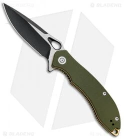 CIVIVI Aquila Flipper Liner Lock Knife OD Green G-10 (3.4" Black) C805A