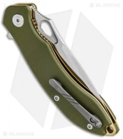 CIVIVI Aquila Flipper Liner Lock Knife OD Green G-10 (3.4" Satin) C805B -Civivi Knives Shop CIVIVI Aquila Flipper LL OD Green G 10 Satin BHQ 89929 jr side