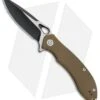 CIVIVI Aquila Flipper Liner Lock Knife Tan G-10 (3.4" Black) C805C