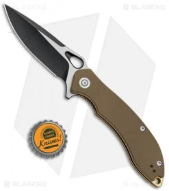 CIVIVI Aquila Flipper Liner Lock Knife Tan G-10 (3.4" Black) C805C 7 CIVIVI Aquila Flipper Liner Lock Knife Tan G-10 (3.4" Black) C805C -Civivi Knives Shop CIVIVI Aquila Flipper LL Tan G 10 Black BHQ 89932 jr bottlecap