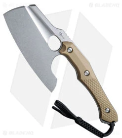 CIVIVI Aratra D2 Fixed Blade Knife Tan G-10 (7.32" Stonewash)