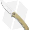 CIVIVI Asticus Liner Lock Knife Stonewashed Brass (3.8" Satin) C2002E
