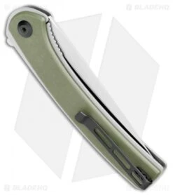 CIVIVI Asticus Liner Lock Knife OD Green G-10 (3.8" Satin) C2002A -Civivi Knives Shop CIVIVI Asticus LL OD Green G 10 Damascus C2002A BHQ 109007 jr side