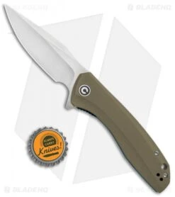 CIVIVI Baklash Flipper Liner Lock Knife Tan G-10 (3.5" Satin) C801B -Civivi Knives Shop CIVIVI Backlash Flipper LL Tan G 10 Satin C801B BHQ 87965 jr bottlecap 1