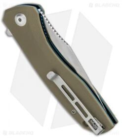 CIVIVI Baklash Flipper Liner Lock Knife Tan G-10 (3.5" Satin) C801B -Civivi Knives Shop CIVIVI Backlash Flipper LL Tan G 10 Satin C801B BHQ 87965 jr side