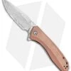 CIVIVI Baklash Flipper Liner Lock Knife Stonewashed Copper (3.5" Damascus)